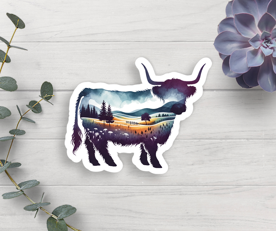 Cow Vinyl Sticker