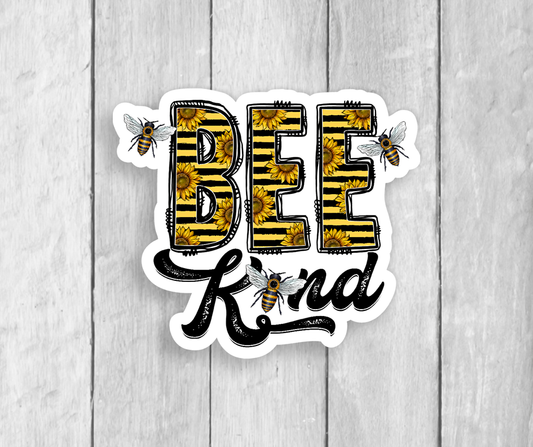 Bee Kind Vinyl Sticker