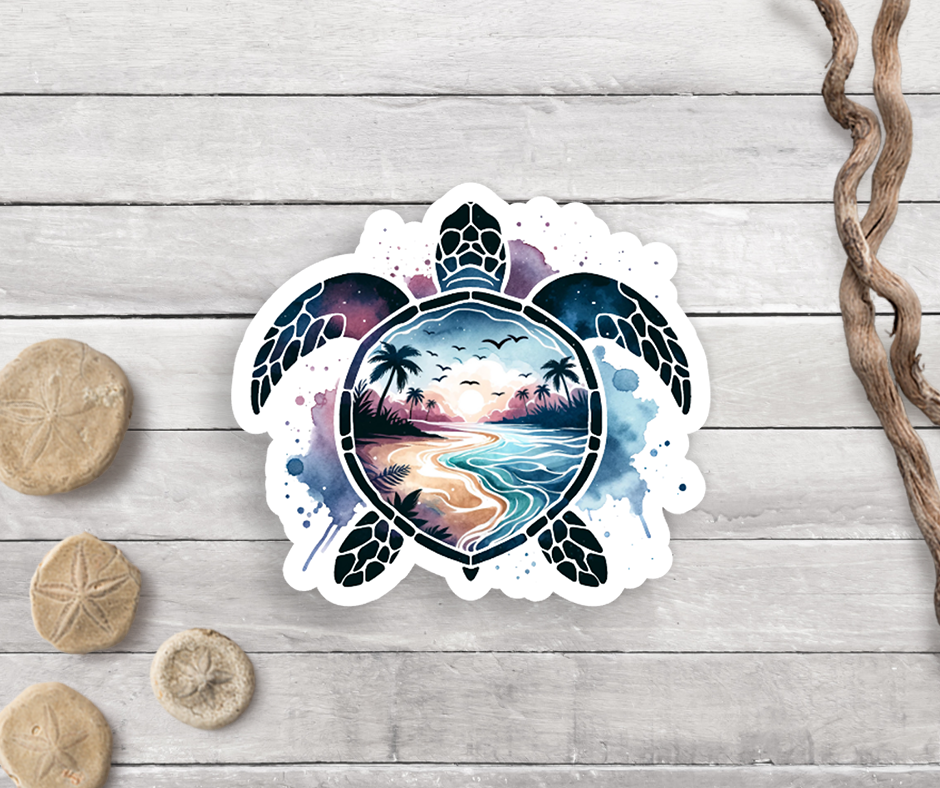 Sea Turtle Vinyl Sticker