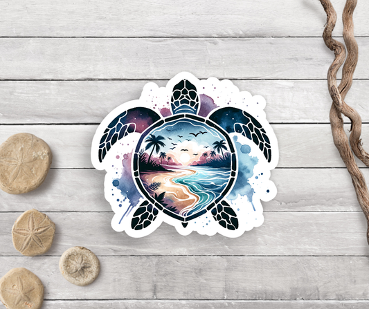 Sea Turtle Vinyl Sticker