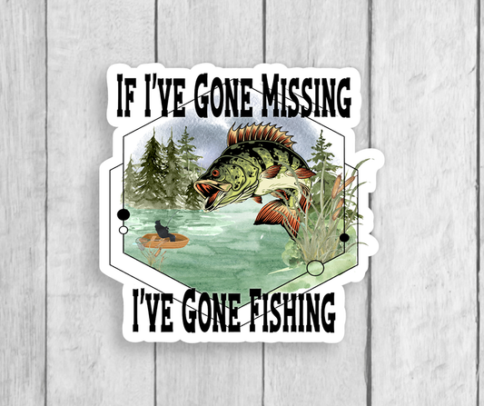 Fishing Vinyl Sticker