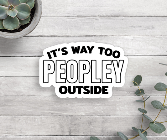 Peopley Outside Vinyl Sticker