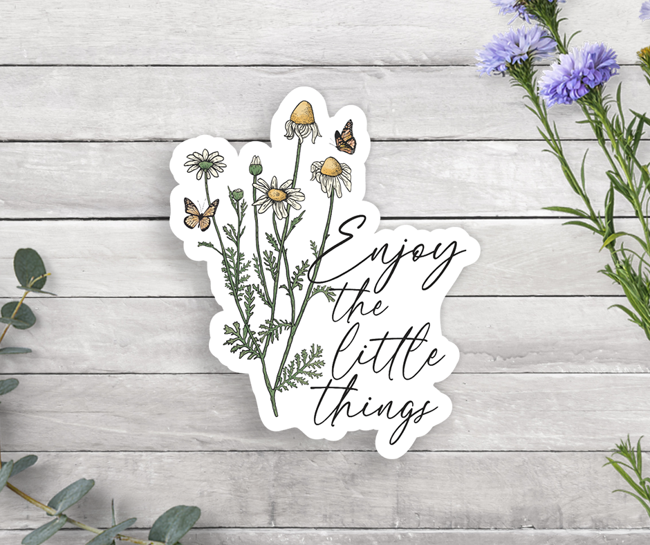 Enjoy The Little Things Vinyl Sticker