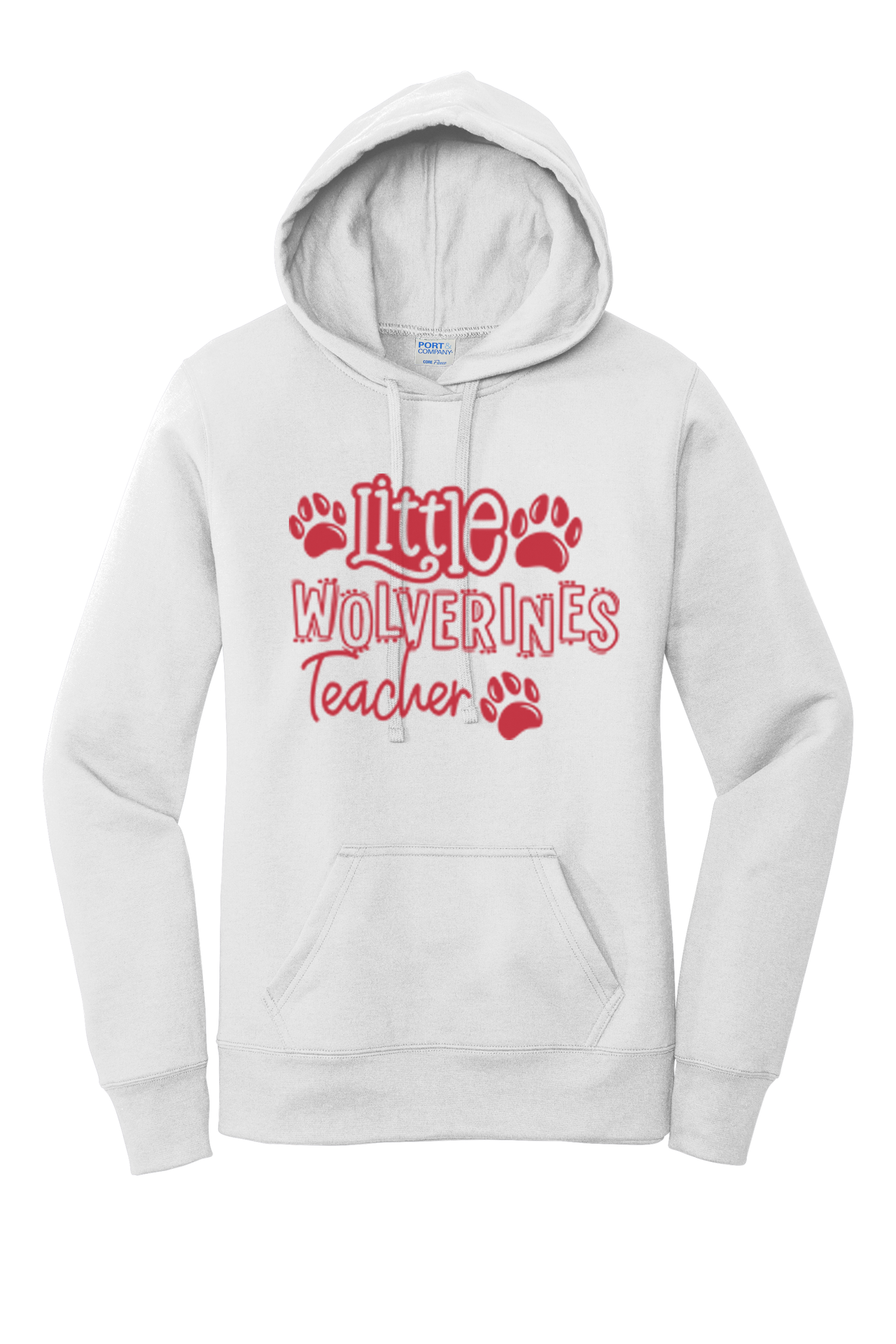Wolverine Teacher Women's Core Fleece Pullover Hooded Sweatshirt LPC78H