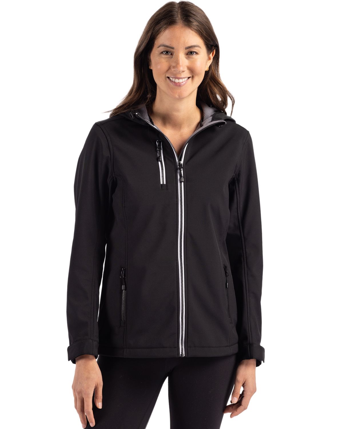 Clique Telemark Recycled Stretch Softshell Womens Full Zip Hooded Jacket