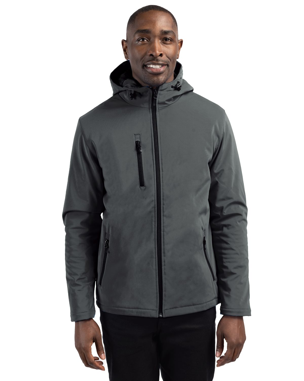 Clique Equinox Insulated Softshell Mens Full Zip Hooded Jacket