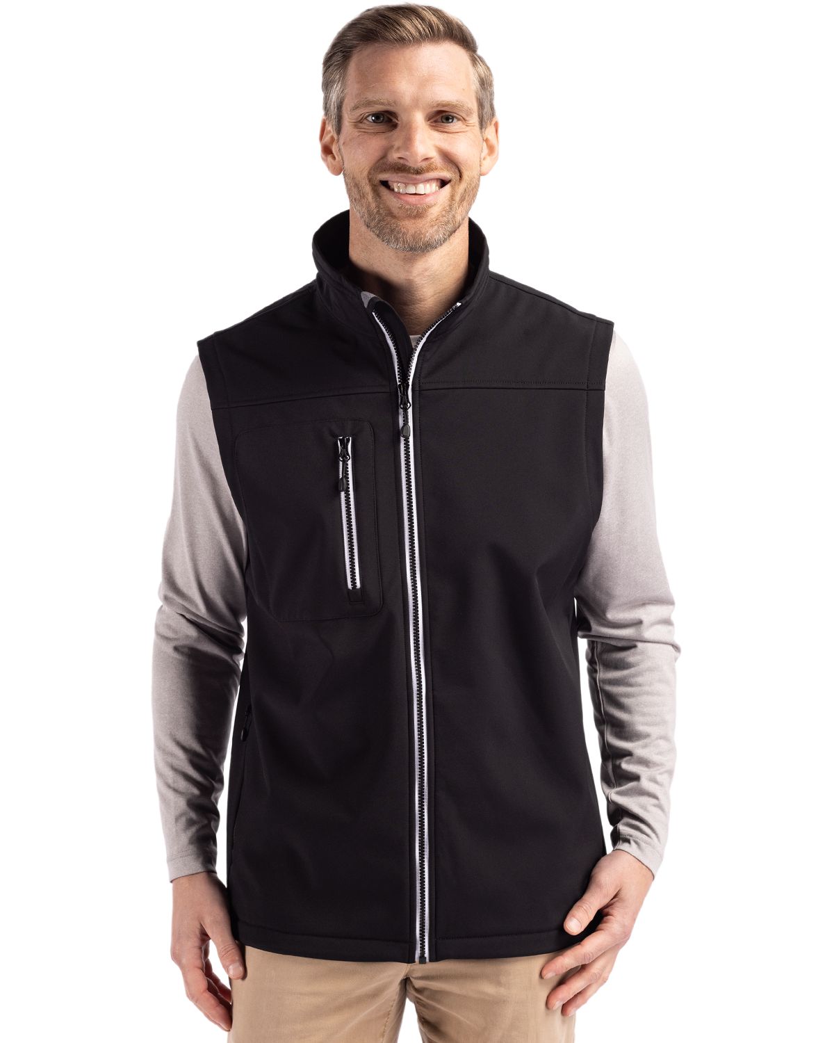 Clique Telemark Recycled Stretch Softshell Mens Full Zip Vest