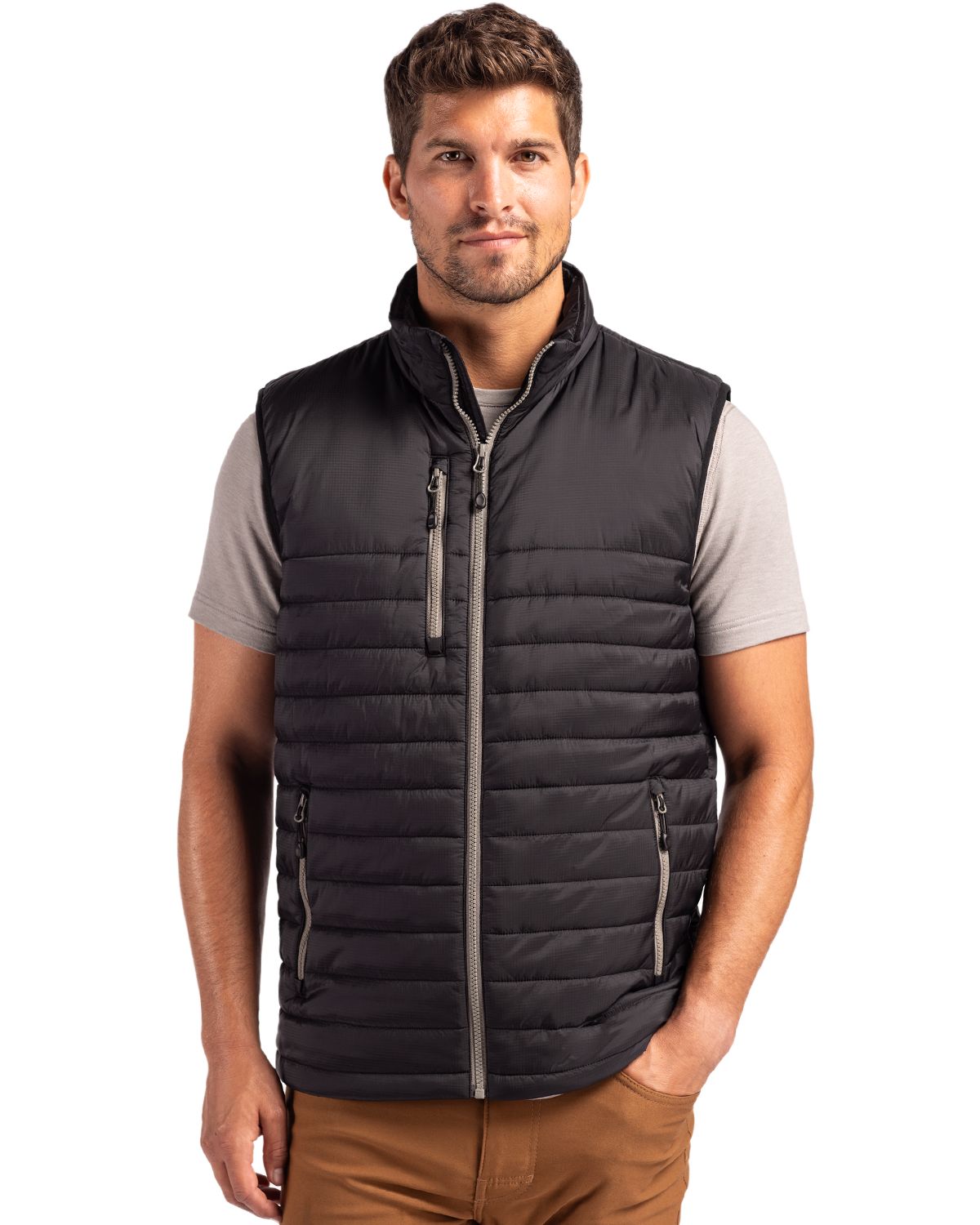 Clique Valhalla Recycled Insulated Puffer Mens Full Zip Vest