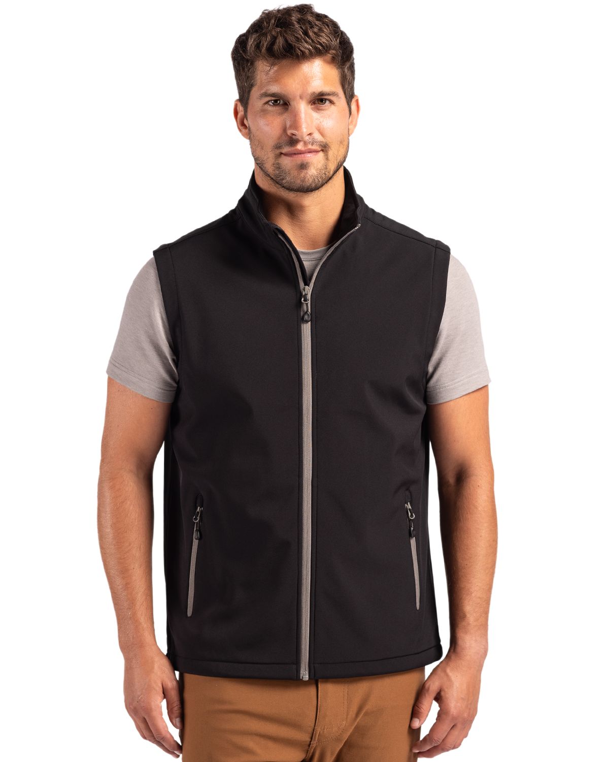 Clique Tempo Recycled Stretch Softshell Mens Full Zip Vest