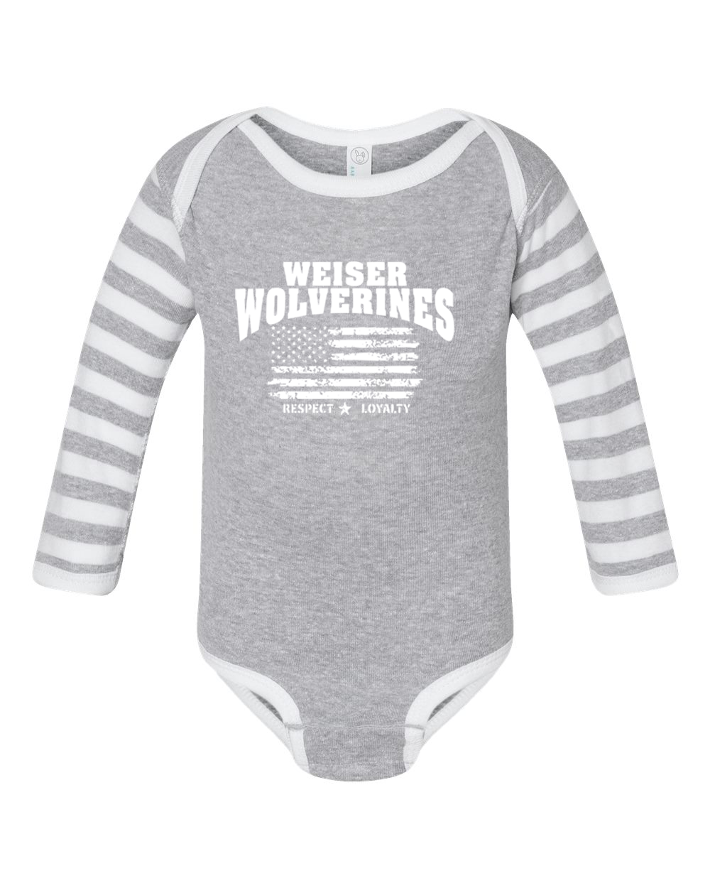 Infant Long Sleeve Baby Rib Bodysuit - 4411