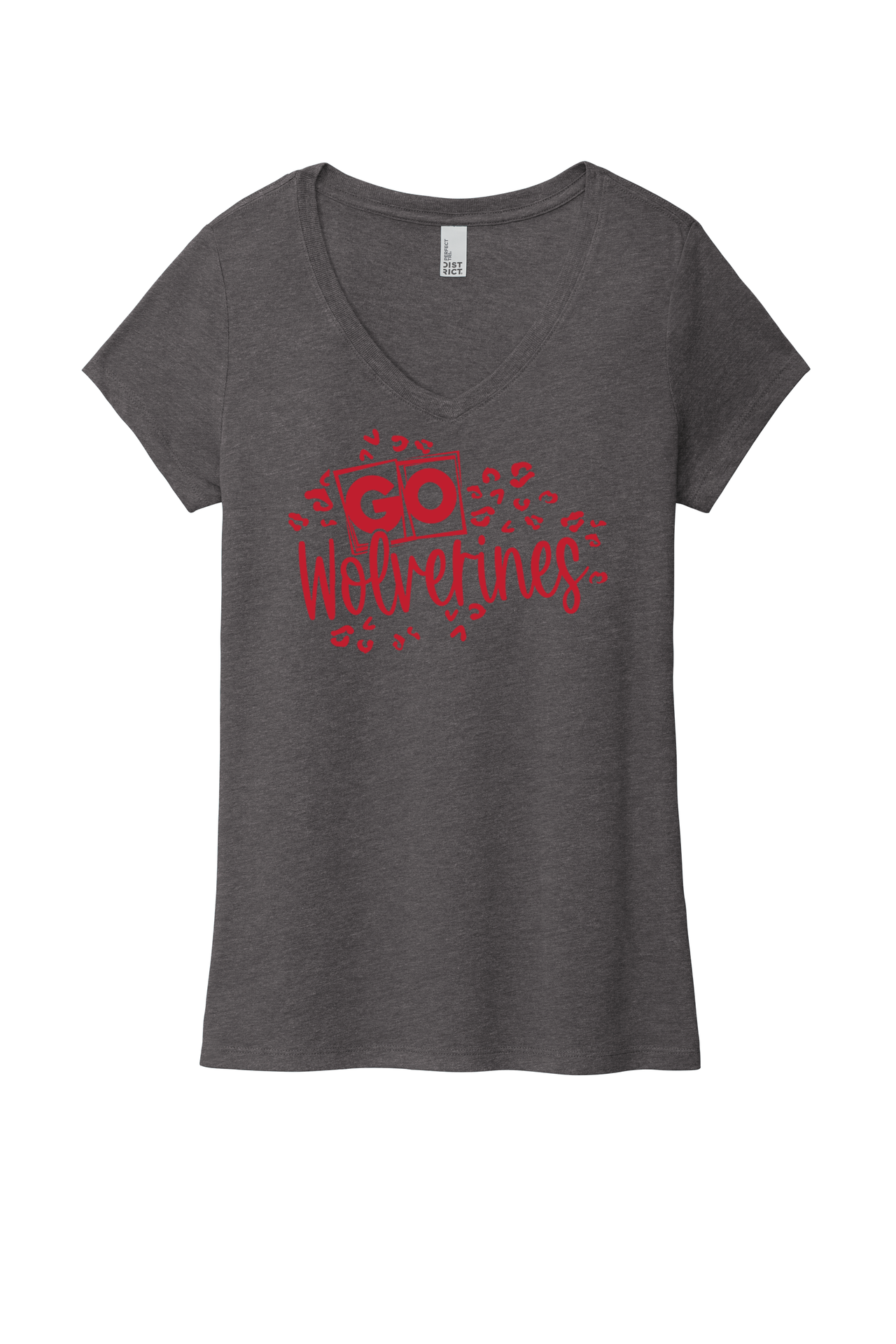 Go Wolverines District® Women's Perfect Tri® V-Neck Tee. DM1350L