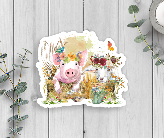 Farm Animals Vinyl Sticker