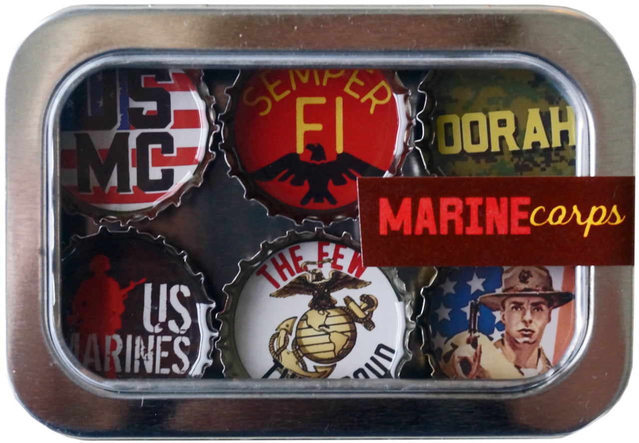 Marine Corps Magnets - Military, Handmade & Eco-friendly