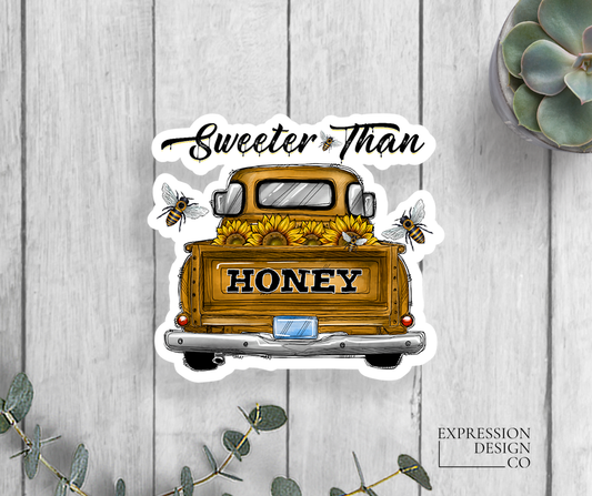 Sweeter Than Honey Vinyl Sticker